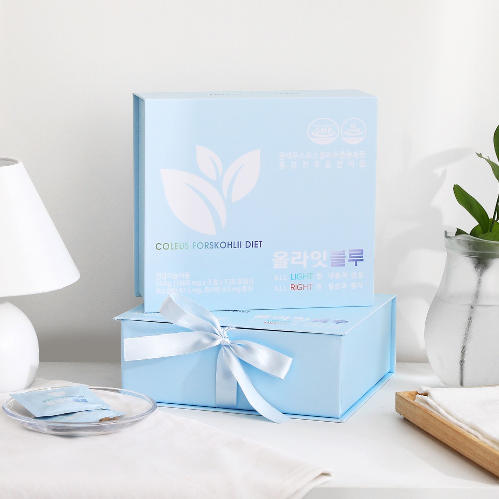 オールライトブルー30包 ダイエット栄養剤 コレウス ポスコリン タットチェリー体脂肪管理 摂取しやすい栄養剤