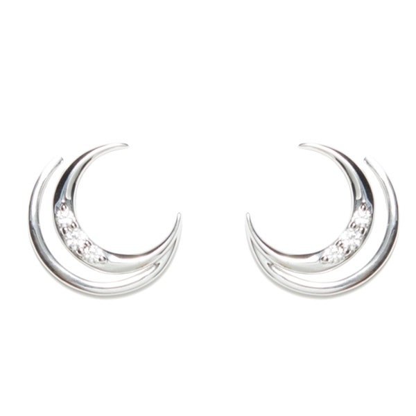 リボン済＆紙袋 ピアス 正規品 レディース 4度 月モチーフ ジュエリー アクセサリー ギフト プレゼント シルバー 祝い 喜ばれるギフト 13,860円