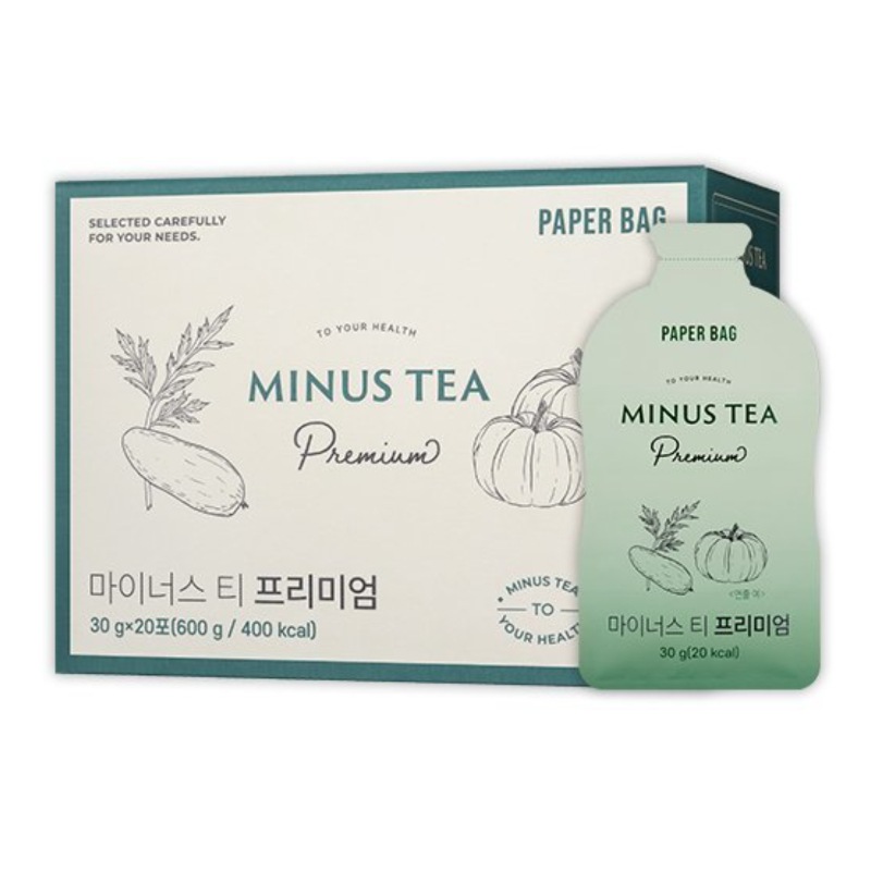 MINUS TEA マイナスティー プレミアム1box (30gx20包) /韓国人気の腫れ解消茶むくみ解消茶デトックス茶ハーブティーダイエット茶ハーブティー