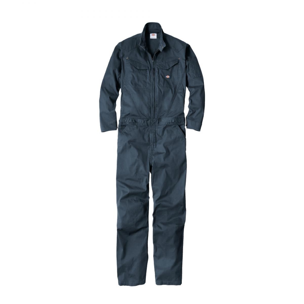 Dickies ヘリンボーンツナギ ネイビー L D-916 ディッキーズ 作業着 作業服 つなぎ 長袖 ストレッチ ツナギ