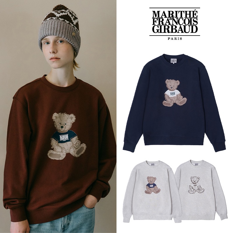 レビューで送料無料】 SWEATSHIRT BEAR DOODLE GIRBAUD FRANCOIS