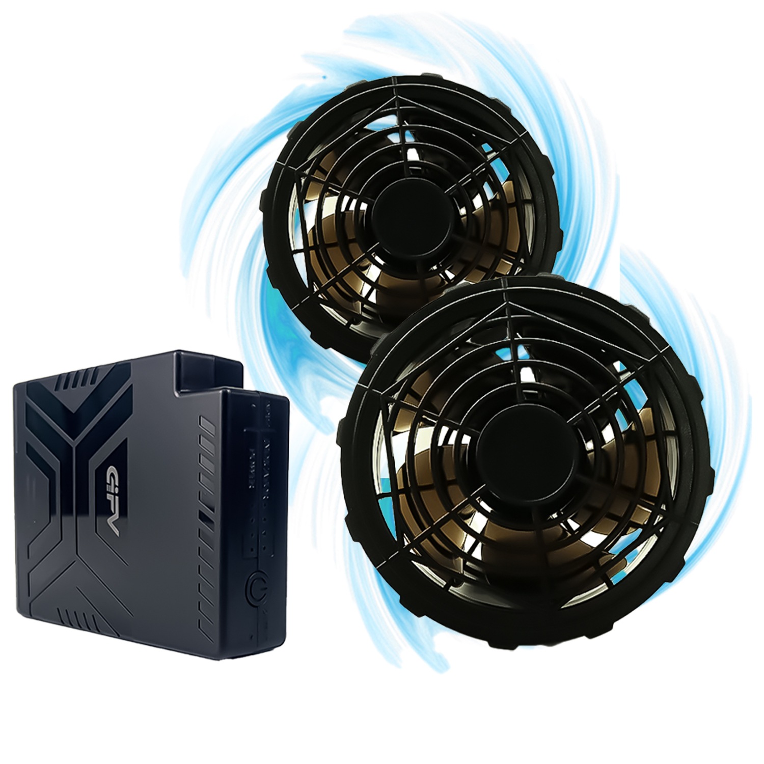 空調作業服 バッテリー ファンセット 高出力22V 20000mAh ファンベスト エアコンジャケット 冷却ベスト 作業服