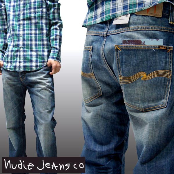 ヌーディージーンズ NUDIE JEANS メンズ ストレート デニム パンツ STRAIGHT SVEN LIGHT RICH BLUE ジーンズ セレブ ファッション サファリ掲載 パンツ イン