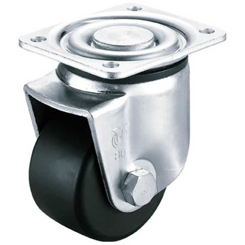 ユーエイキャスター　低床式重荷重キャスター自在車 80径MCナイロン車輪　UHG80MC