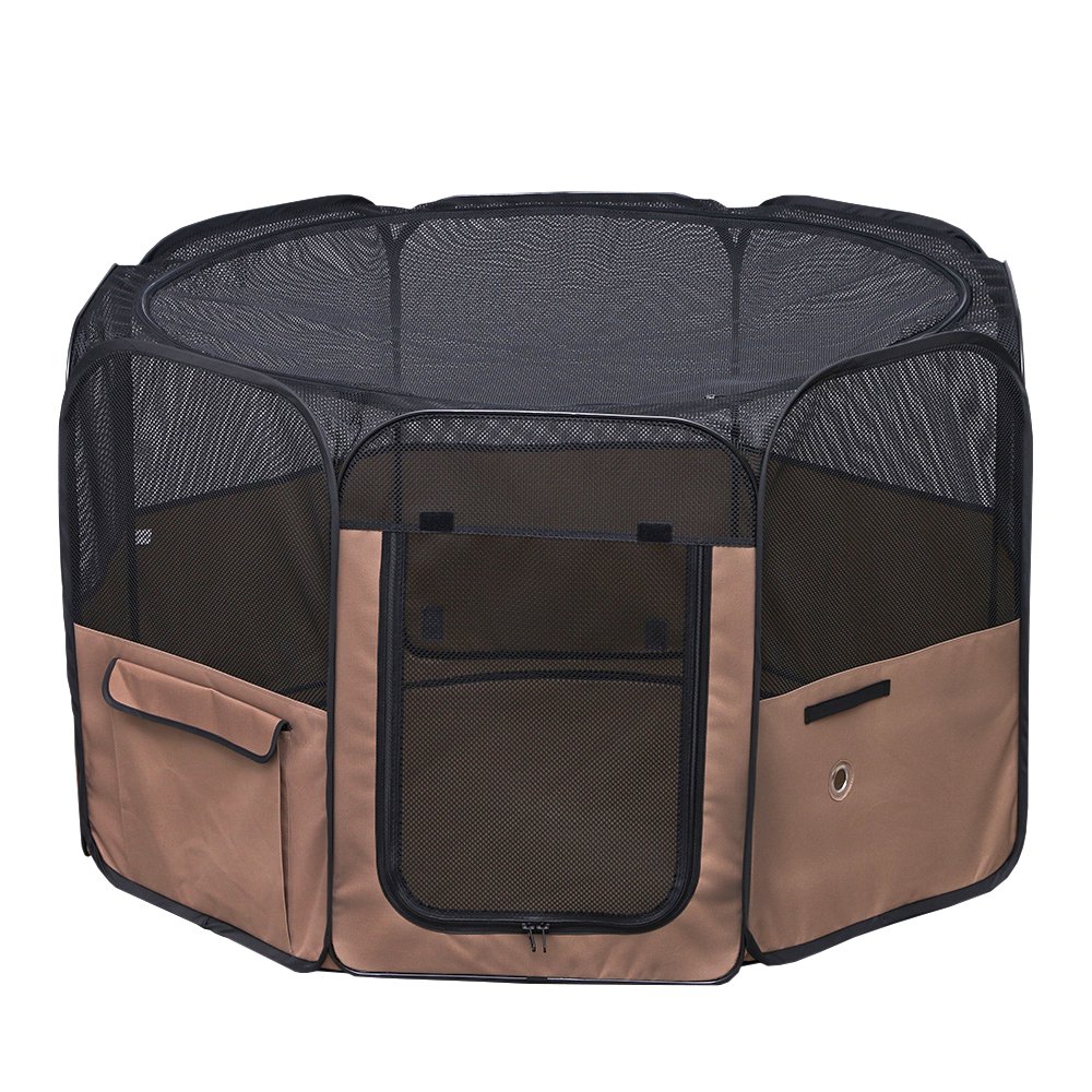 折りたたみサークル　Ｌサイズ　ブラウン　ＰＯＴＳ－１２６０Ａ　犬　猫　ペット　サークル　ソフトサークル　ケージ　ＣＲＣ40―50―28―00―00