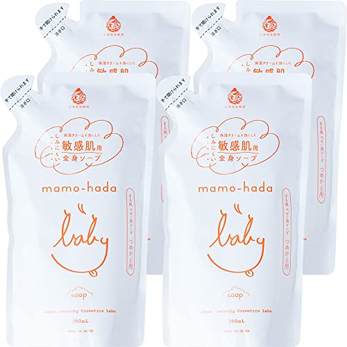 まも肌 ベビー泡ソープ 詰替用 350mL 4個セット 全身泡ソープ 無添加 ボディソープ ベビー 赤ちゃん キッズ ママ 子供用 敏感肌用 高