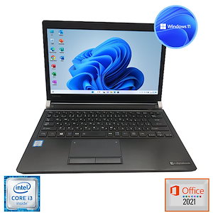 驚速起動 第６世代 コンパクト SSD搭載可 Windows11 MSoffice2021 Corei3 R73 13.3型 HDMI Bluetooth 無線LAN　30日安心保証付 アウトレット