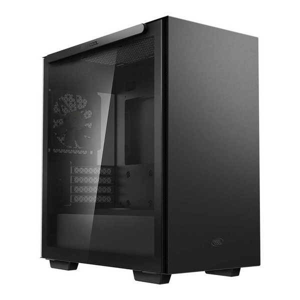 ミニタワーPCケース マグネット式強化ガラス MACUBE 110 BK ブラック R-MACUBE110-BKNGM1N-G-1