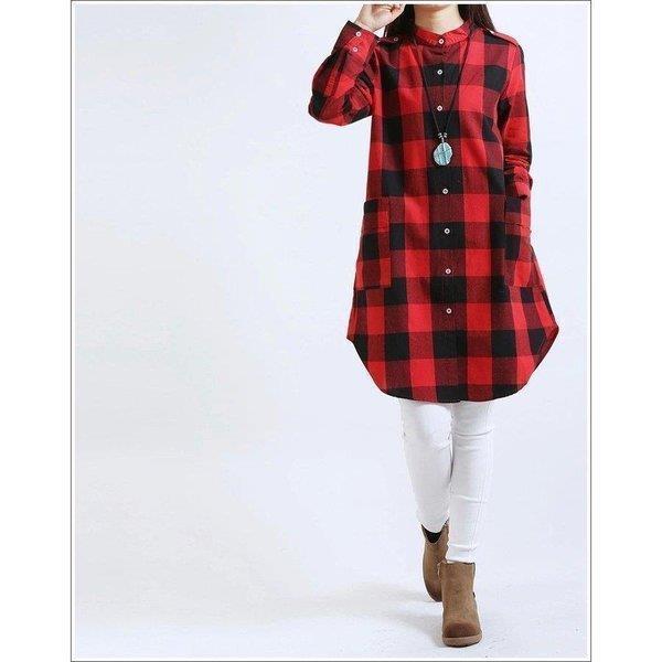 ワンピース ダブルガーゼ素材ポケット使いワンピース