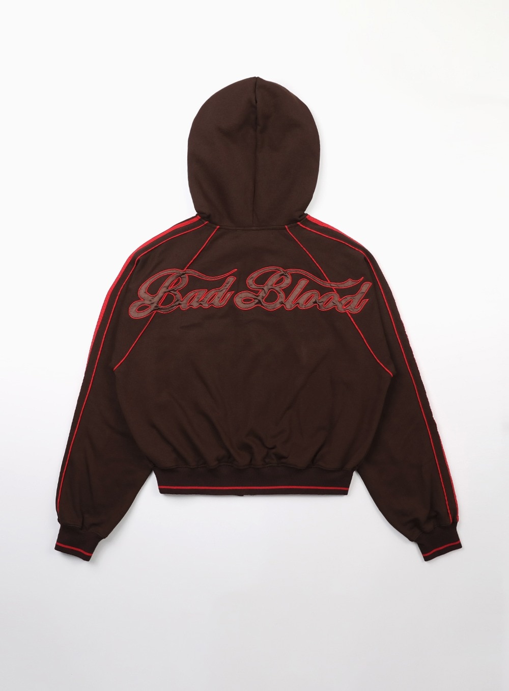 【BADBLOOD】 BILLY HOOD ZIP-UP : CHOCOLATE
