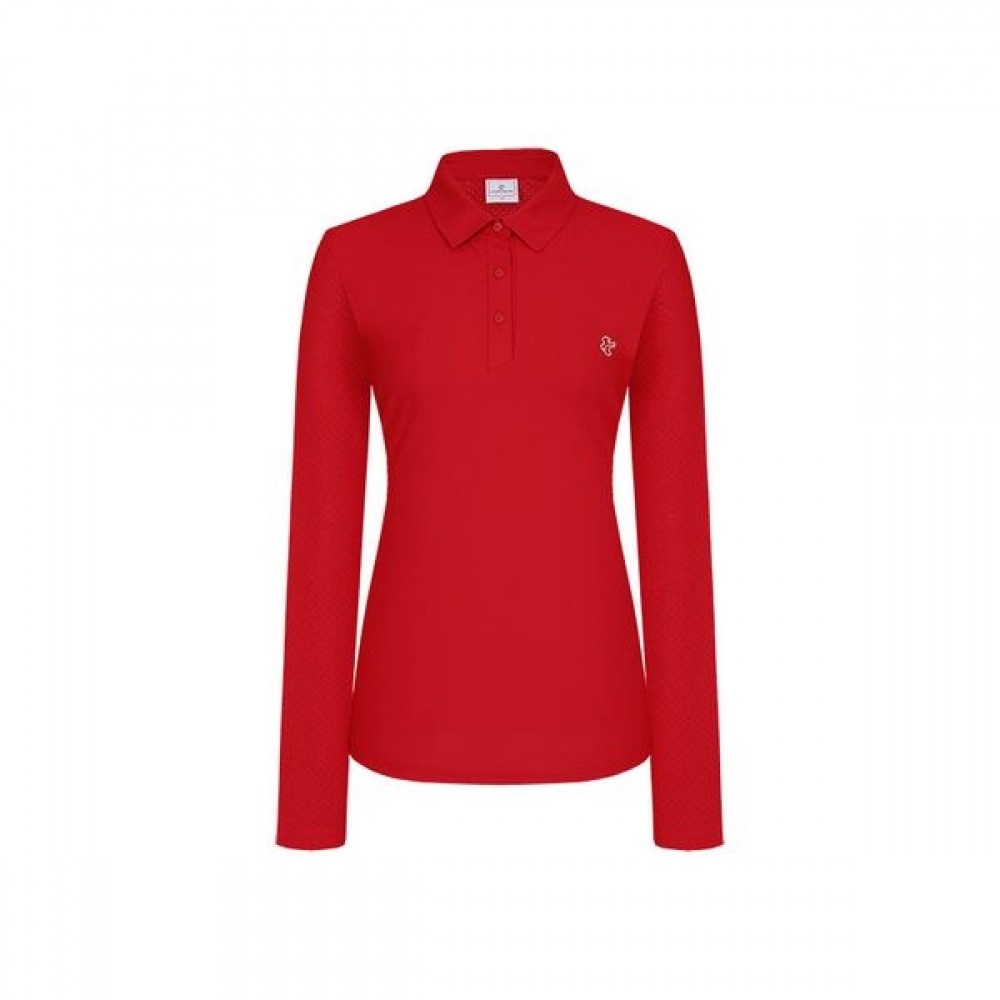 [ルイカステル] 女性用ジェブンダンリ穴あきカラー長袖Tシャツ