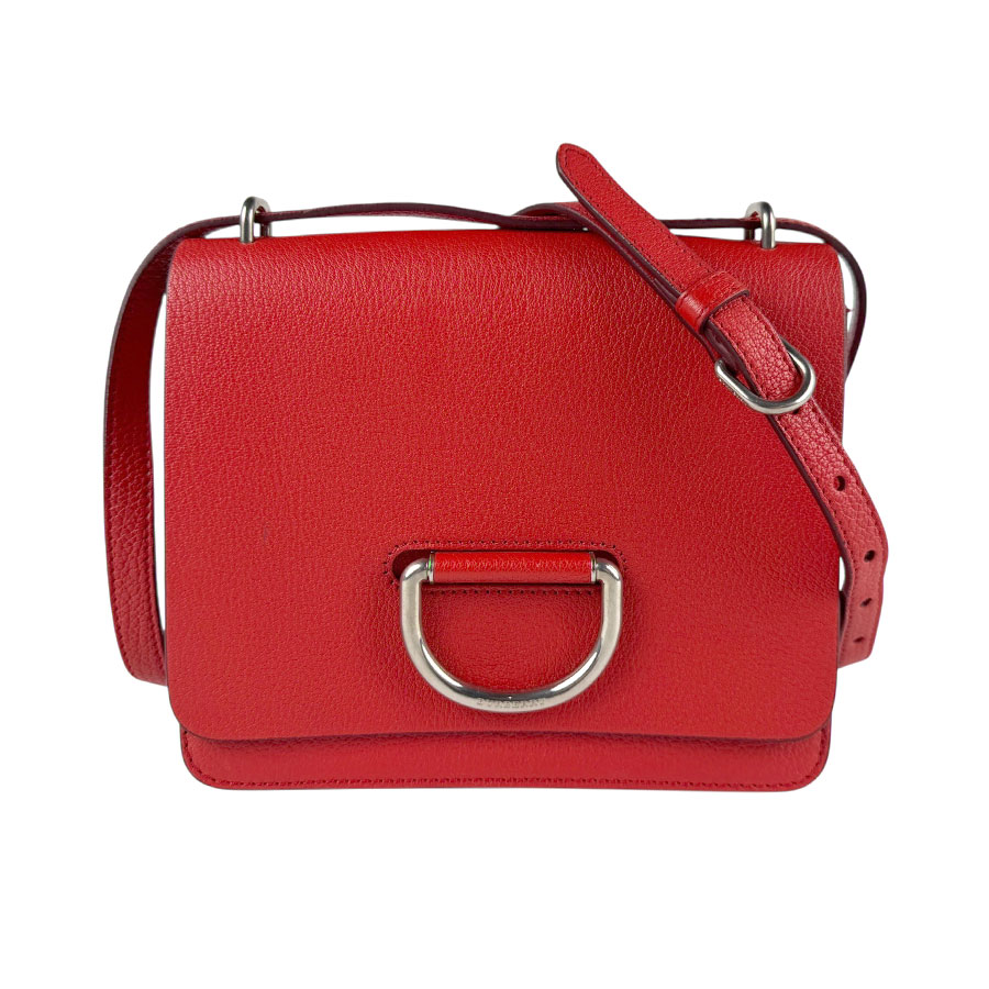 バーバリー BURBERRY ショルダーバッグ レザー レッド レディース z5953