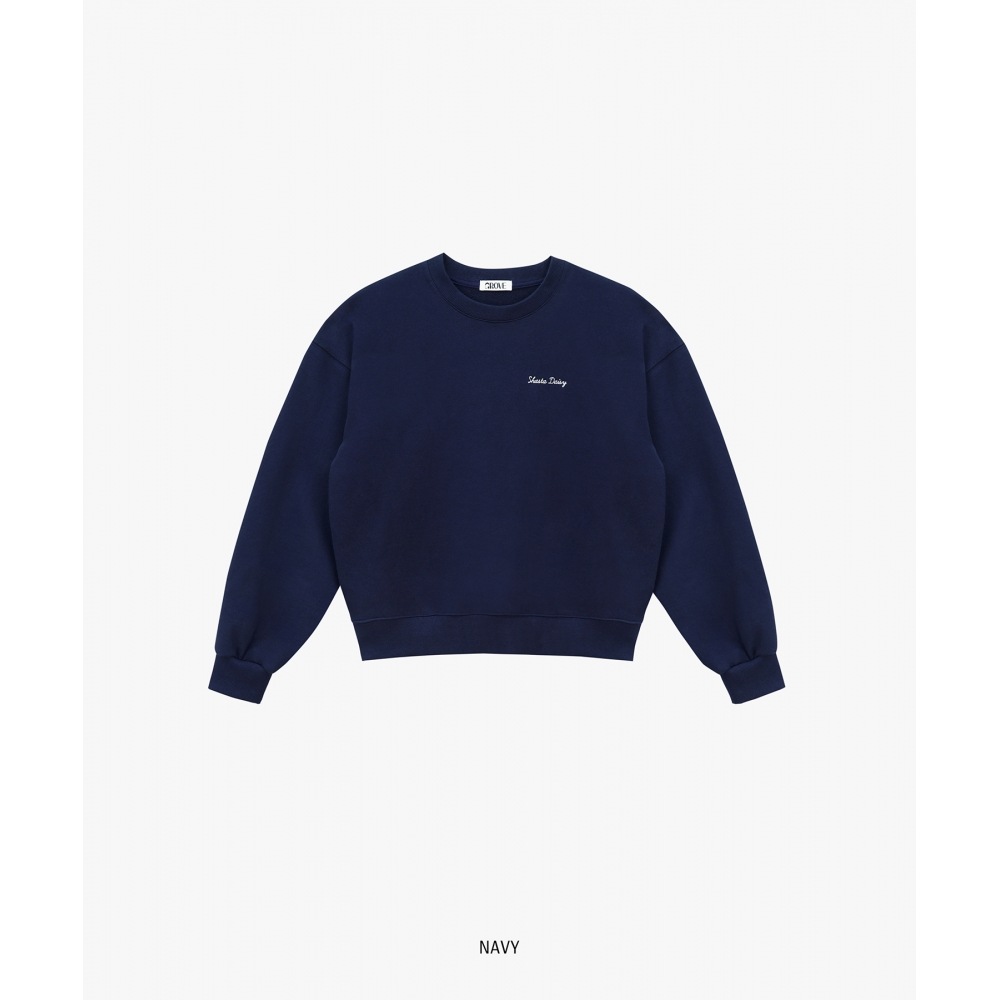 GROVE 23SS デイジースウェットシャツ_NAVY