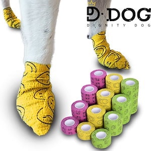 【 DIGNITYDOG 】 일회용신발 ペット（犬猫）の足や傷を守るブーツ SMLの3色展開 使い捨てシューズ