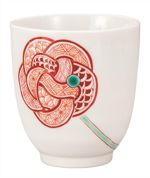 九谷焼いわたや 湯呑赤絵水引 K9-722 5,322円