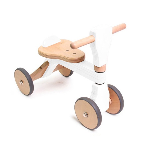 ホップル HOPPL ファーストウッディバイク ホワイト WDY02-WH メーカー直送 7,950円