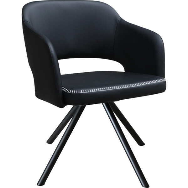 東馬 UPモンド(MOND)2 ラウンドチェア BK ブラック メーカー直送