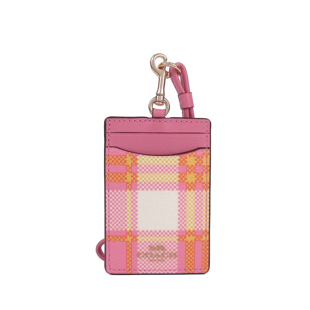 定期入れ 名刺入れ 名札入れ シグネチャー柄 カードケース ランヤード C8685