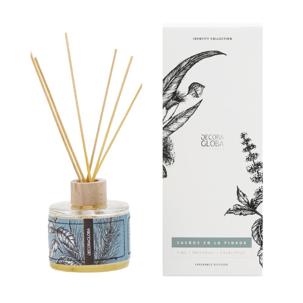 藤栄(FUJIEI) DECORAGLOBA (デコラグロバ) リードディフューザー 250ml スパイシーフローラル&ウッディー ルームフレグランス 芳香剤 アロマ 香り インテリア リビング