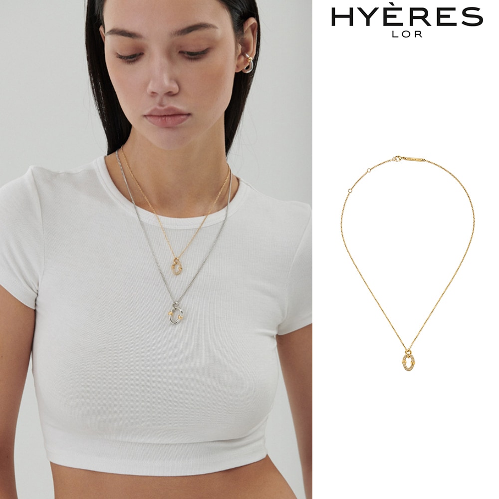 [HYERES LOR] Erite23 SV(Y) Pave Necklace 45CM