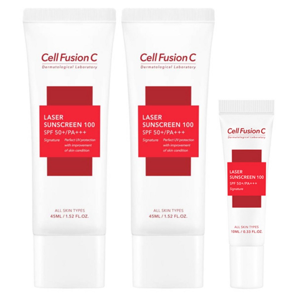 セルフュージョンシーレーザーサンスクリーン100 SPF50+ PA+++ 45ml x 2p + 10ml 1セット