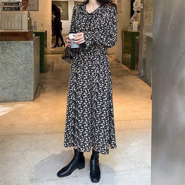 ワンピース 物 レディース 40代 きれいめ ロングワンピース 新作 長袖 花柄ワンピース シフォン フレアスカート オシャレ 通勤 結婚式 お出かけ 大人