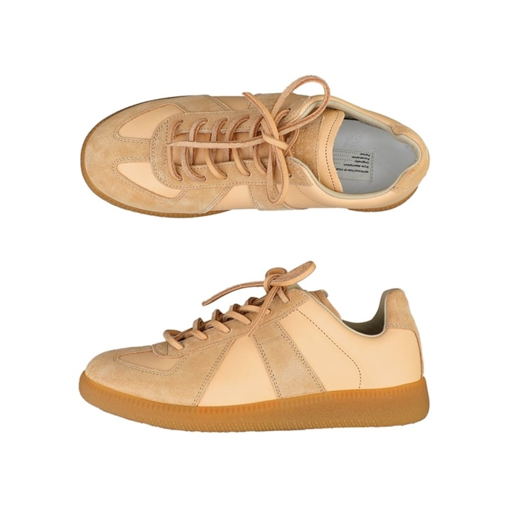 メゾンマルジェラ 23FW S58WS0109 P4306 T2059 レプリカドイツ陸軍レディーススニーカーベージュ PVYS58WS0109P4306-T2059