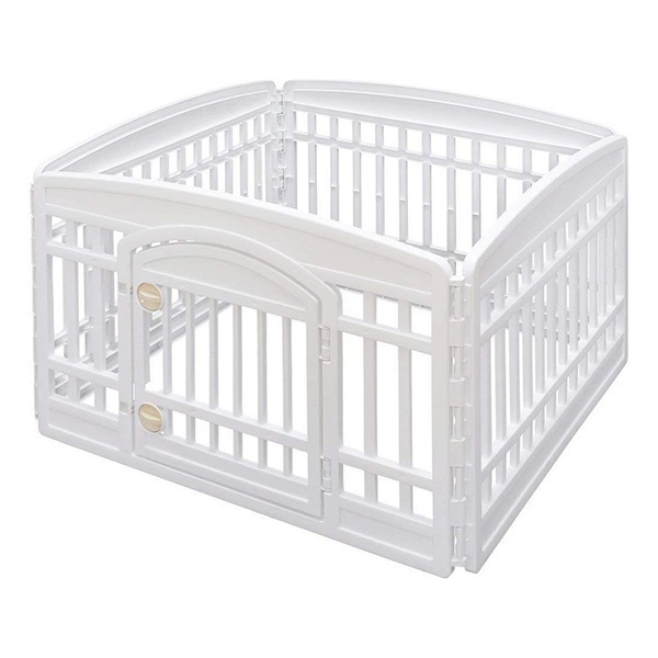 CI-604E W/D ホワイト/ベージュ [ペットサークル 組立品] メーカー直送