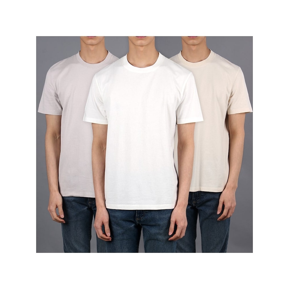 メゾンマルジェラ [国内配送] 24SS メゾンマルジェラオーガニックジャージーショートスリーブ T シャツ 3 パック S50GC0687 S23973 967 マニアオン R8OS50GC0687