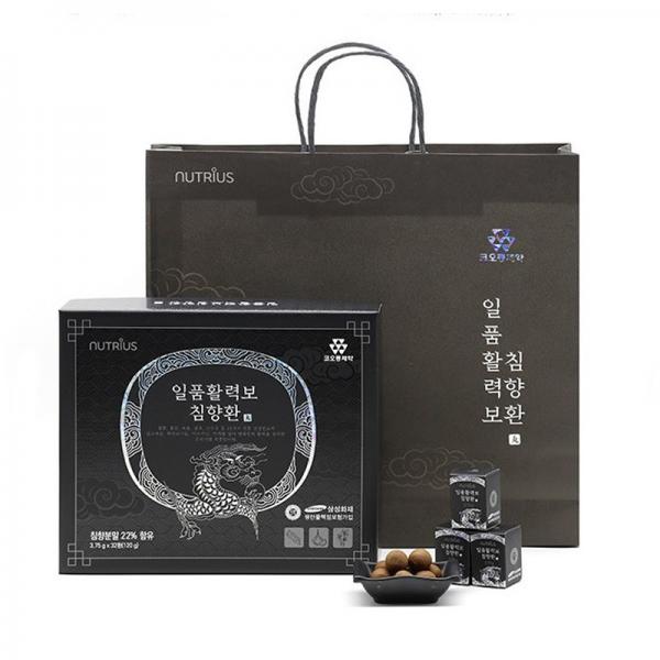 韓国 健康食品-一品活力宝 沈香丸 32環 両親へのプレゼント 沈香紅参 緑龍堂貴 サンシュユ-KFOOD