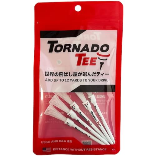 正規品 トルネード ティー ゴルフティー 「 5本入 」 WHITE(4インチ)