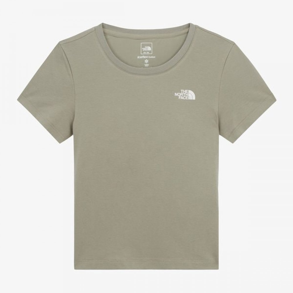[ノースフェイス公式] NT7UR33D 女性用アニブラ半袖Tシャツ_スレートカーキ