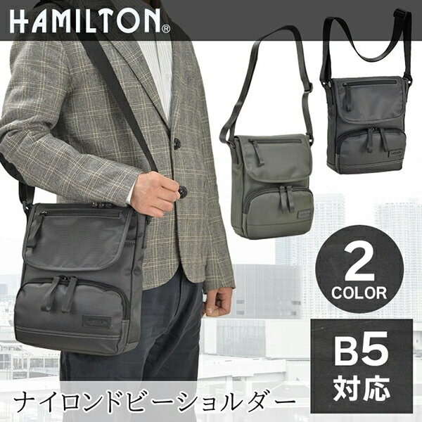 ショルダーバッグ メンズ レディース HAMILTON 縦型 斜めがけ かっこいい おしゃれ タブレ