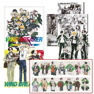 WIND BREAKER キャラクターブック 韓国版 店舗特典 ポストカード Qoo10] 【有償特典アコーディオン式ポストカード付 : 本