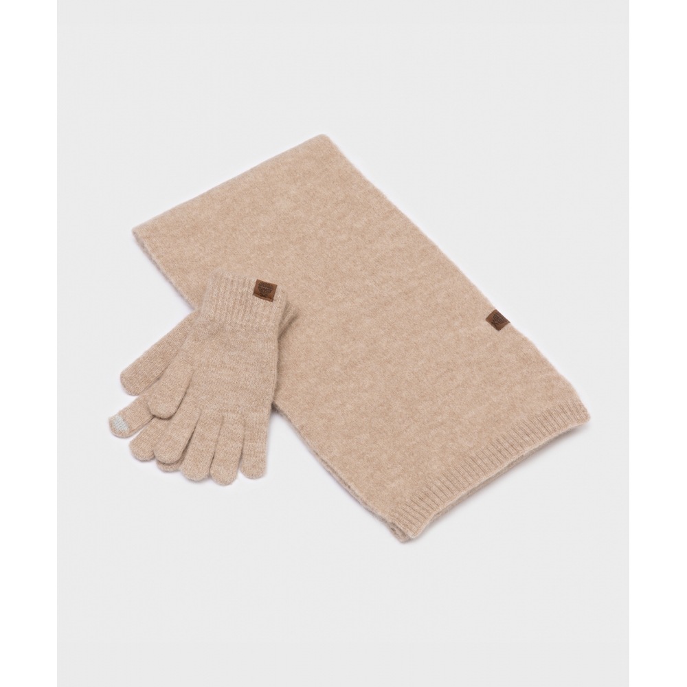 RECLOW RC キャンディグローブマフラーセットベージュ