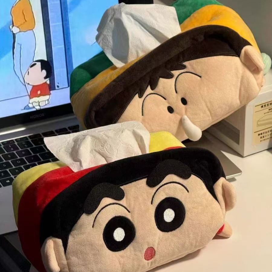 ぼんやり萌えクレヨンしんちゃん鼻水人形阿呆ティッシュカバー車内収納家庭収納ティッシュカバー キャラクターぬいぐるみ