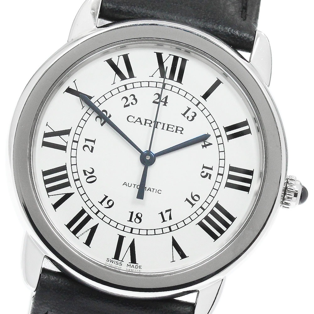 カルティエ CARTIER WSRN0021 ロンドソロ ドゥ カルティエ 36ｍｍ 自動巻き メンズ _960371【中古】
