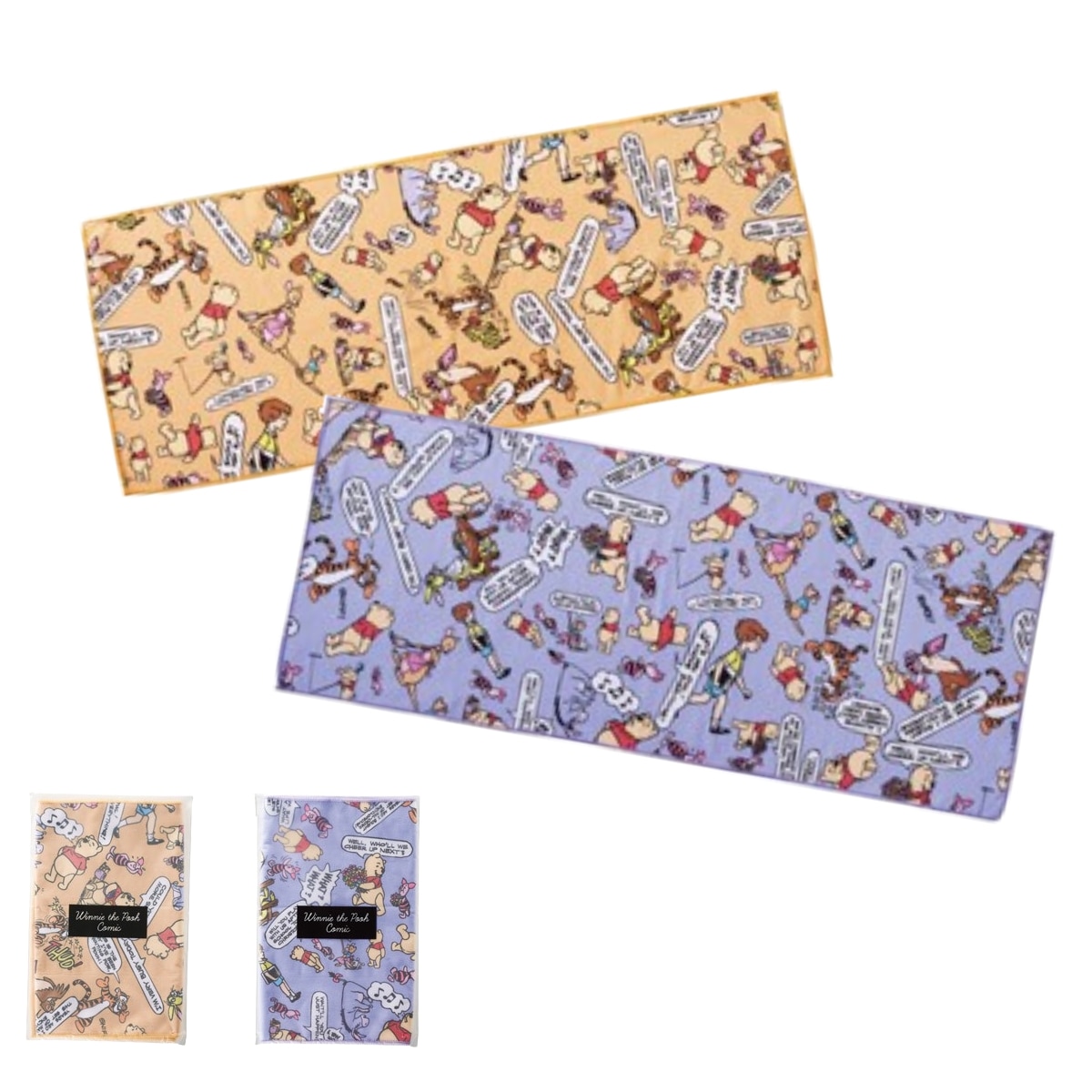 120枚セット プーさんデイリータオル 個包装 キャラクター イベント 粗品 景品 記念品 参加賞 プチギフト