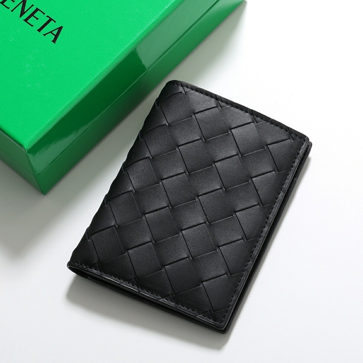 BOTTEGA VENETA ボッテガヴェネタ 二つ折り財布 742143 VCPQ4 メンズ イントレチャート レザー ミニ財布 小銭入れなし 8803