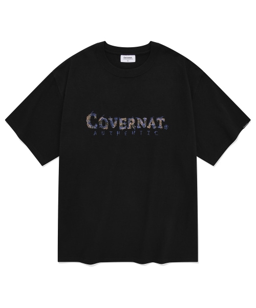 COVERNAT ドローイングオーセンティック T シャツブラック