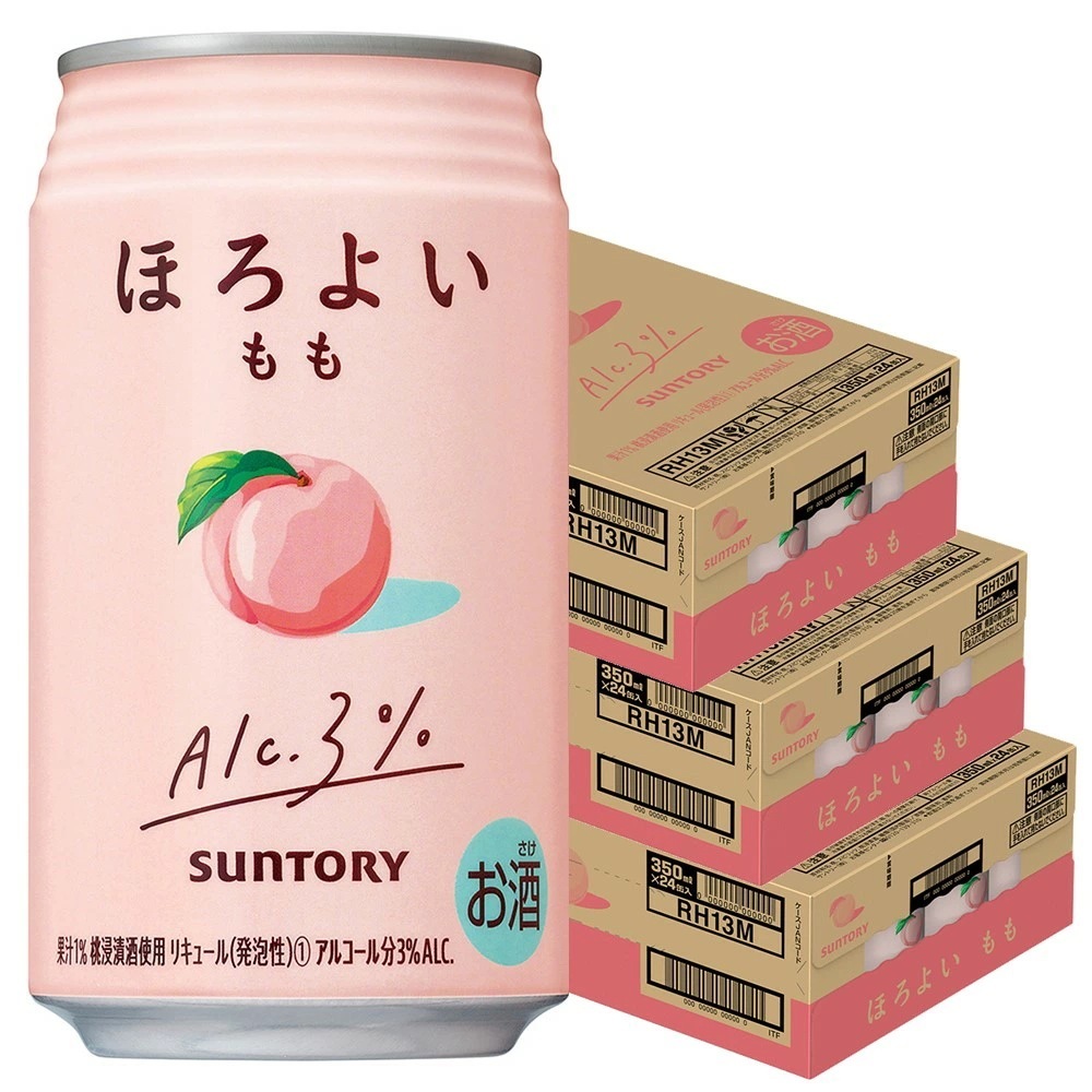 サントリー ほろよい もも 350ml×3ケース/72本