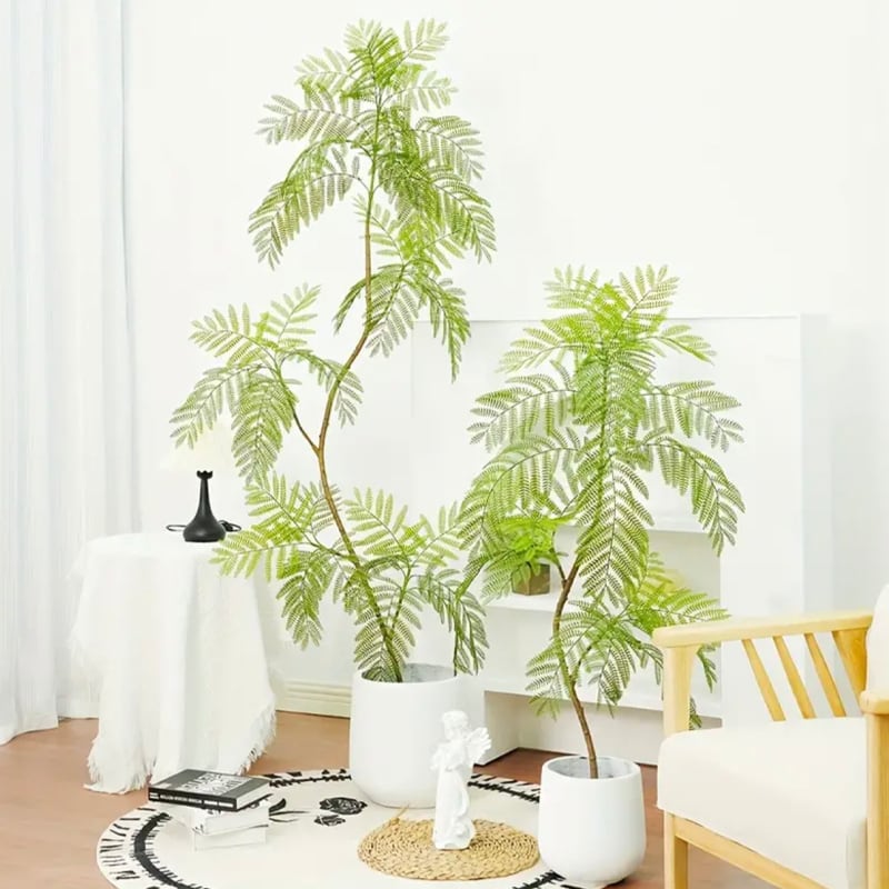 エバーフレッシュ 人工観葉植物 室内 ジャカランダ 木 店舗 リアルな緑 大きな植物 屋内 オフィス カフェ レストラン ホテル ショップ ナチュラル 自然 寝室 ホームデコレーション インテリア 植 9,880円