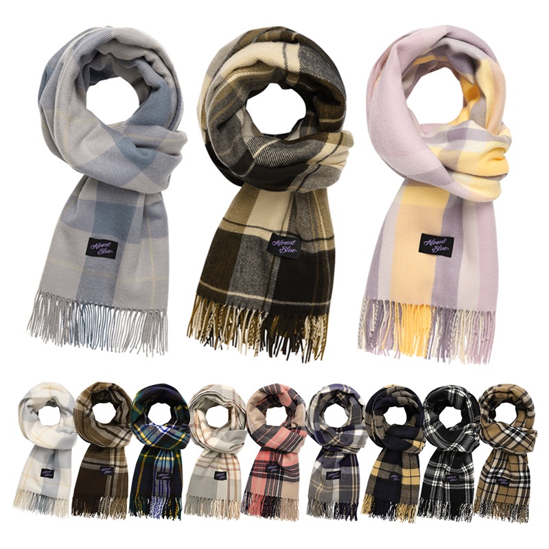 [astro ユンサナ 着用] PLAIN CHECK MUFFLER 12色 韓国 アイドル