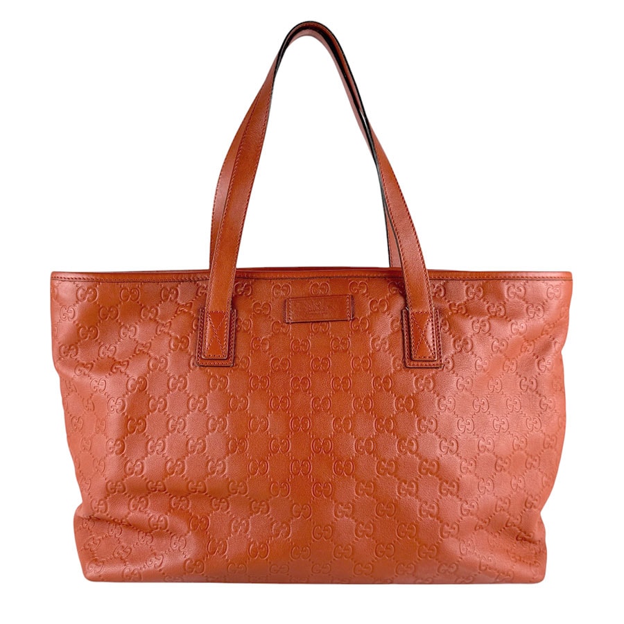 グッチ GUCCI ハンドバッグ レザー オレンジ ユニセックス 211137 z9385