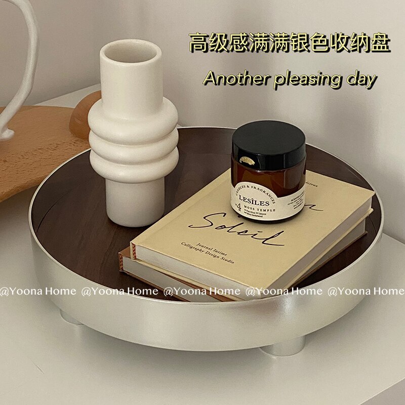 推薦する人気SALE デスクトップ収納盤木製香水アロマ化粧台化粧品棚玄関雑貨鍵収納