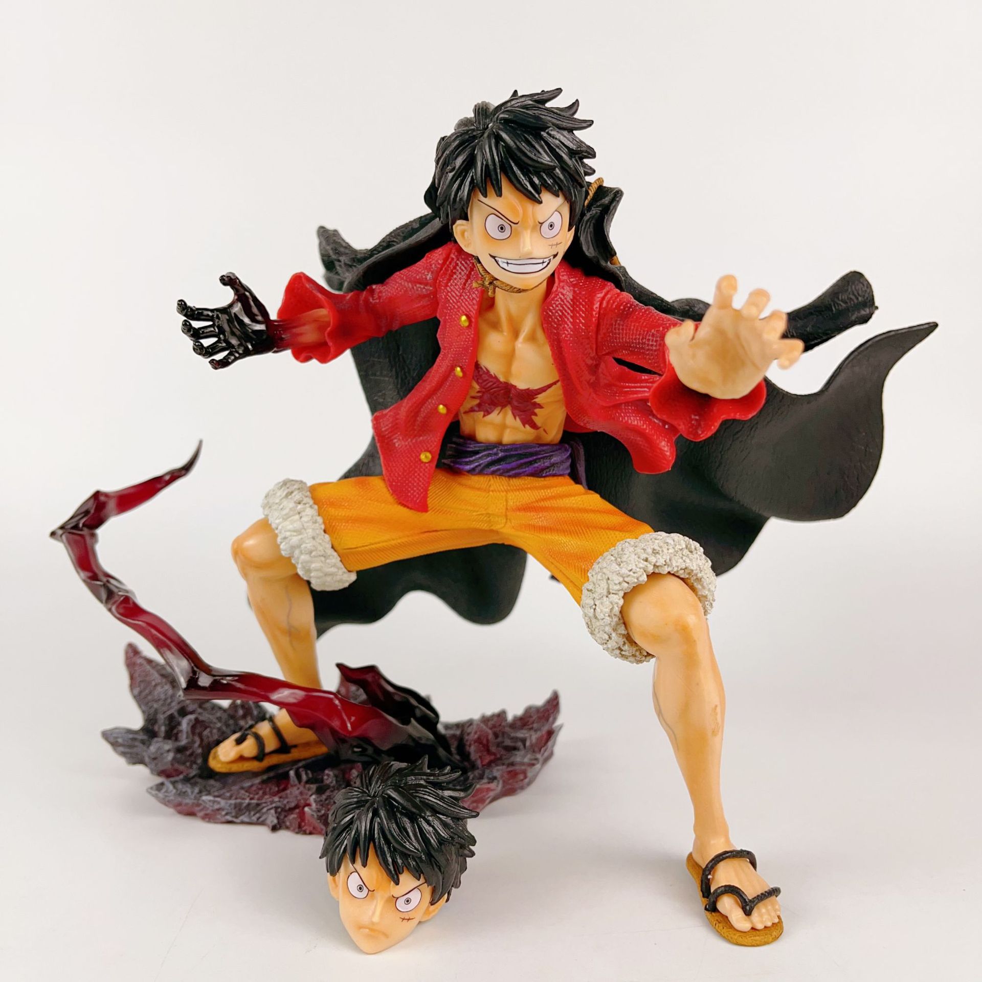航海王ワンピース換頭鬼ヶ島ルフィ王者ルフィフィギュアアニメグッズフィギュア置物