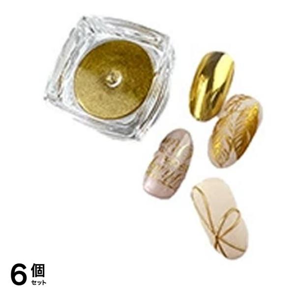 ICEGEL アイスジェルネイル グローパウダー GW-16 シャイニングゴールド 0.3g 6個セット