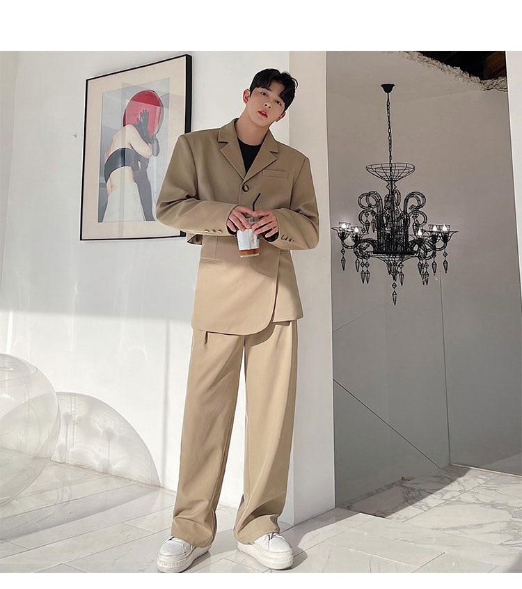 早い者勝ち ヘアスタイリスト スーツパンツ 2点セット 気質 デザイナー デザインセンス ズボン