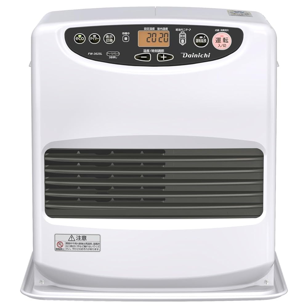ダイニチ (Dainichi) 石油ファンヒーター (木造10畳まで/コンクリート13畳まで) Lタイプ ム－ンホワイト FW-3625L-W