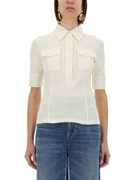 CHLOE Women Polo Shirts 25SJH13182 103 WHITE